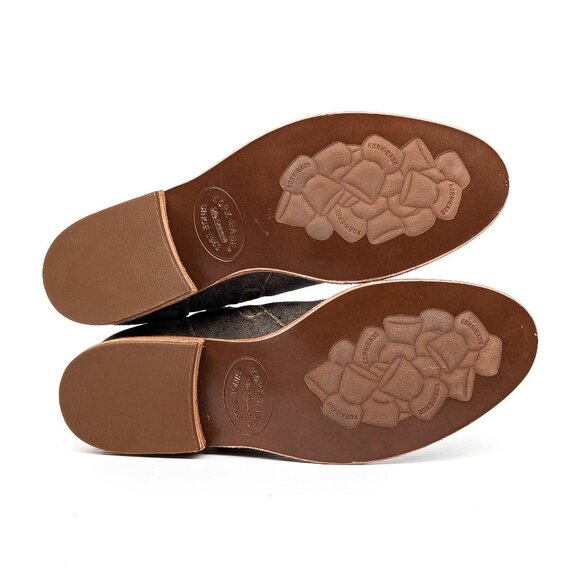 Kork Ease Women Riley Taupe Distress Leather Western Ankle Boots size 7 - Picture 6 of 9